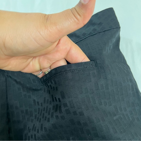 Izod Xfg Golf Skort Skirt Stretch Textured Black Geometric Mesh Brief Size 14 - Picture 5 of 15